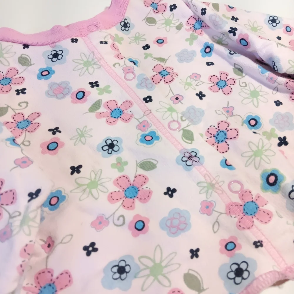 Girls' Vintage Pink Floral 2-Piece Outfit Size 24M